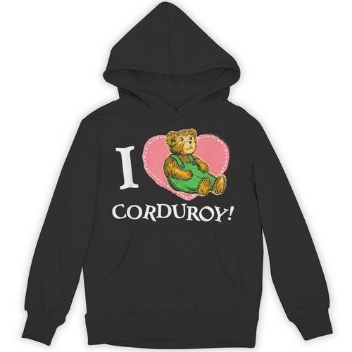 Corduroy I Heart Corduroy Teddy Bear Retro Children's Book Unisex Hoodie - Bookorys CA