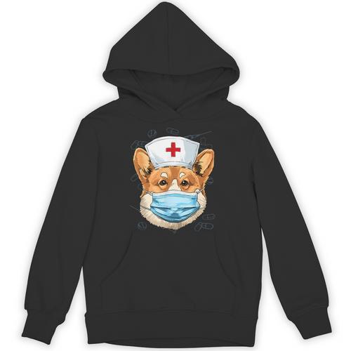 Corgi Dog Nurse RN Nursing School Graduation Unisex Hoodie - Best Gift Smart