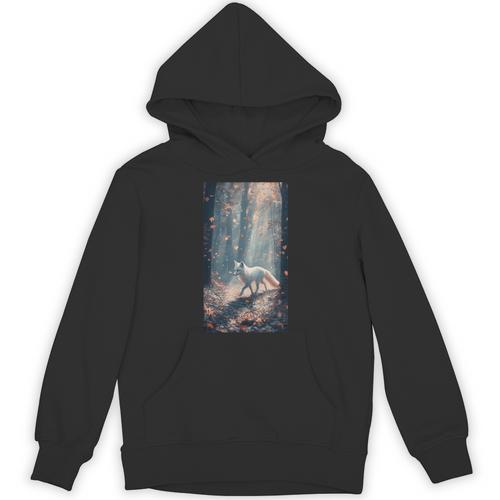 Cottagecore Fox Fox Books Flowers Wildlife Nature Unisex Hoodie - Bookorys
