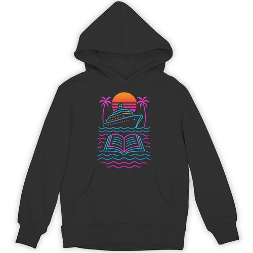 Cruise Ship Vacations Reading Book Lovers Sunset Unisex Hoodie - Bookorys