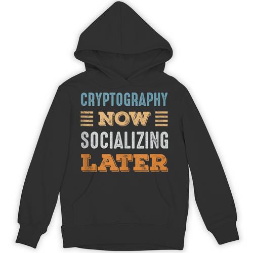 Cryptography Now Minimal Socializing Introvert Vintage Unisex Hoodie - Raresse