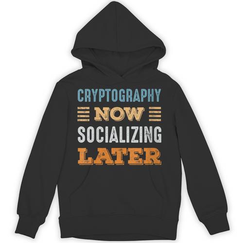 Cryptography Now Minimal Socializing Introvert Vintage Unisex Hoodie - Raresse