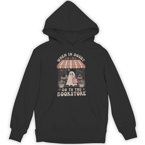 Cute Bookstore Ghost Retro Women Book Lovers Unisex Hoodie - Bookorys