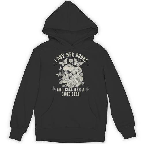 Cute I Buy Her Books And Call Her A Good Girl Book Lover Unisex Hoodie - Bookorys CA