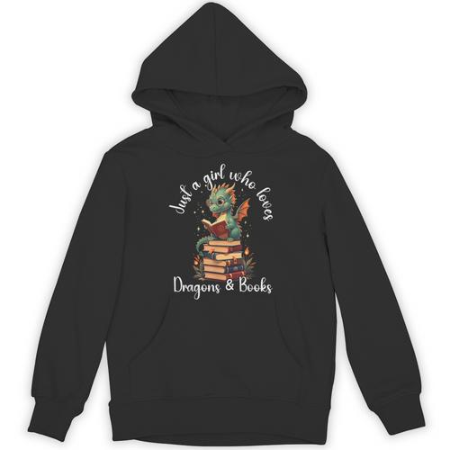 Cute Dragon Reading Book Bookworm Dragon And Books For Women Unisex Hoodie - Bookorys AU