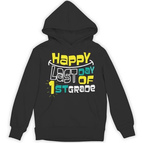 Cute Happy Last Day Of 1st Grade Shirt Kids Graduation Unisex Hoodie - Best Gift Smart