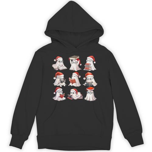 Cute Read More Booooooks Ghost Read More Books Christmas Unisex Hoodie - Bookorys