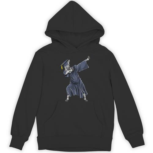 Dabbing Graduate Zebra Team Mascot Graduation Senior Shirt Unisex Hoodie - Best Gift Smart