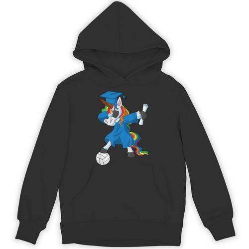 Dabbing Graduation Class 2023 Unicorn Volleyball Unisex Hoodie - Best Gift Smart