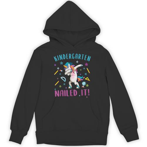 Dabbing Kindergarten Unicorn Graduation Class 2021 Nailed It Unisex Hoodie - Best Gift Smart