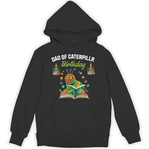 Dad Of Caterpillar Birthday Reading Books Lovers Unisex Hoodie - Bookorys