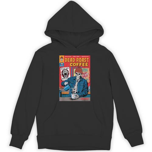 Dead Roast Coffee Comic Book Cover Style Skeleton Barista Unisex Hoodie - Bookorys DE