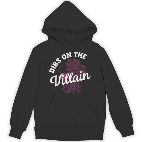 Dibs On The Villain Dark Romance Books Skeleton Morally Grey Unisex Hoodie - Bookorys