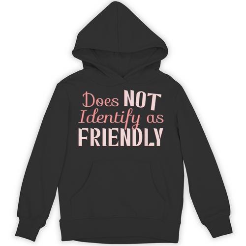 Does NOT Identify As Friendly Sarcastic Introvert Unisex Hoodie - Raresse