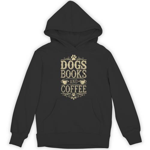 Dogs Books And Coffee Unisex Hoodie - Bookorys CA