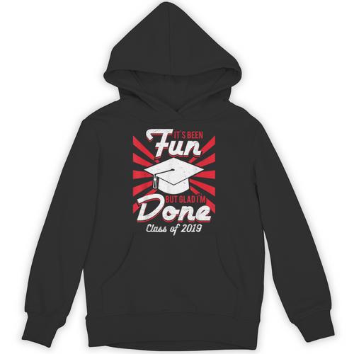 Im Done Graduating Class Of 2019 School Graduation T Shirt Unisex Hoodie - Best Gift Smart