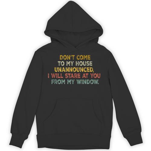Don't Come To My House Unannounced Introvert Introverted Unisex Hoodie - Raresse