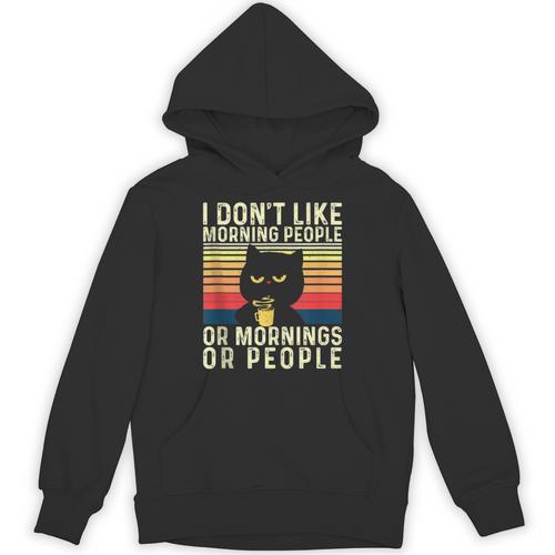 I Don't Like Morning People Introvert Introverted Antisocial Unisex Hoodie - Raresse