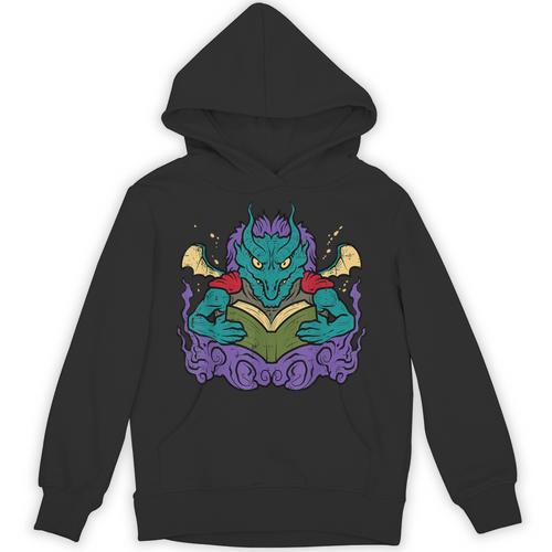 Dragon Read Reading Librarian Book Across America Kids Unisex Hoodie - Bookorys