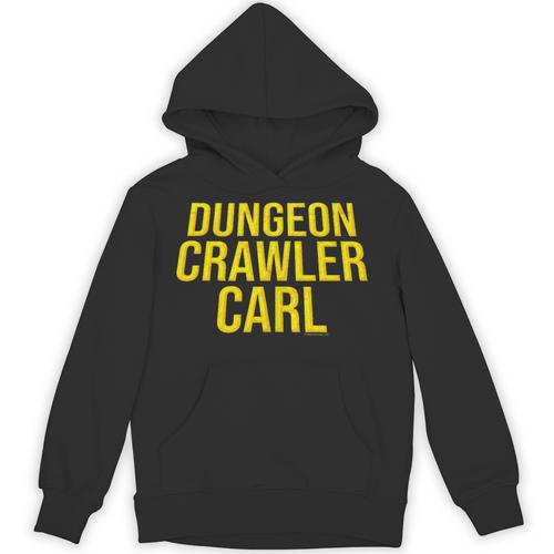 Dungeon Crawler Carl Yellow Text Logo LitRPG Series Book Unisex Hoodie - Bookorys CA