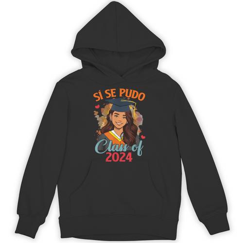 Educated Latina Graduation Day Grad Si Se Pudo Class Of 2024 Unisex Hoodie - Best Gift Smart