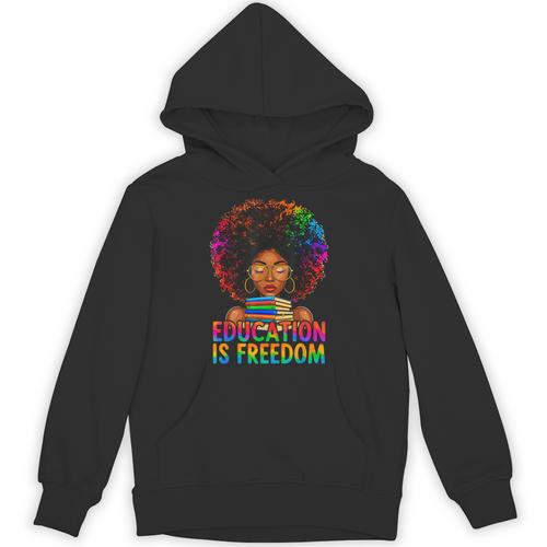 Education Is Freedom Teacher Books History Month Unisex Hoodie - Bookorys UK