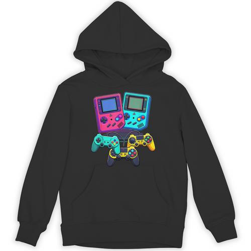 Eighties Console Controller Gaming Player Gadget Nostalgia Unisex Hoodie - Figerry