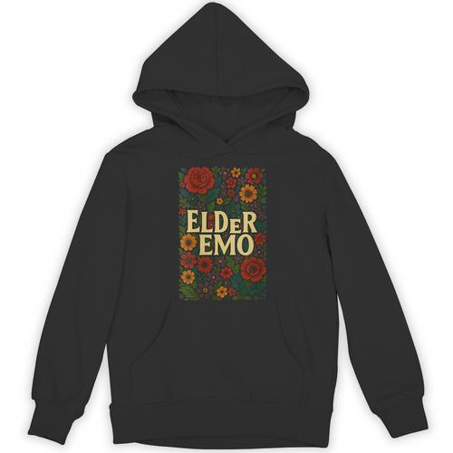 Elder Emo Floral Gothic Vintage Nostalgia Unisex Hoodie - Figerry