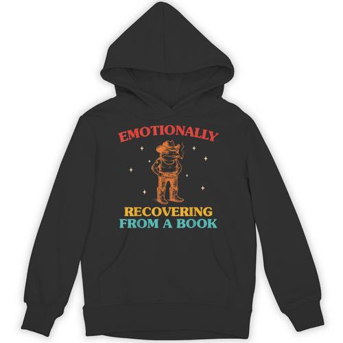 Emotionally Recovering From A Book Frog Unisex Hoodie - Bookorys
