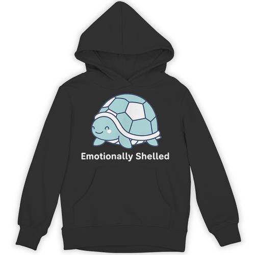 Emotionally Shelled Turtle Introvert Turtle Tee Unisex Hoodie - Raresse