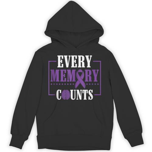 Every Memory Counts Alzheimer's Awareness Dementia Unisex Hoodie - Easessy