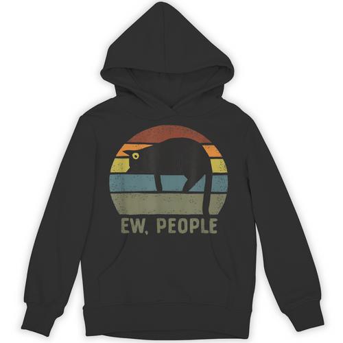 Ew People Cat Lazy Introvert Anti Social Unisex Hoodie - Raresse