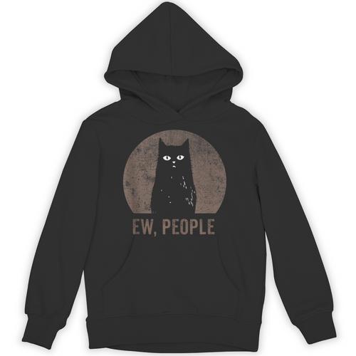 Ew People Introvert Cat Meow Cat Lover Men Women Kids Unisex Hoodie - Raresse
