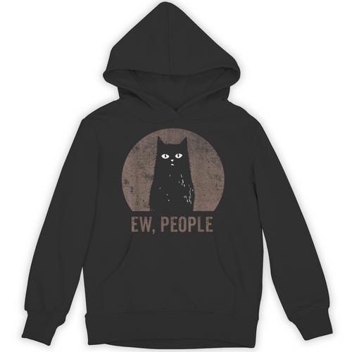 Ew People Introvert Cat Meow Cat Lover Men Women Kids Unisex Hoodie - Raresse