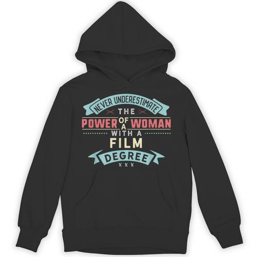 Film Degree Major Shirt Strong Woman Graduation Unisex Hoodie - Best Gift Smart