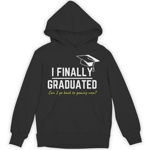 I Finally Graduated Back To Gaming Gamer Graduation Unisex Hoodie - Best Gift Smart