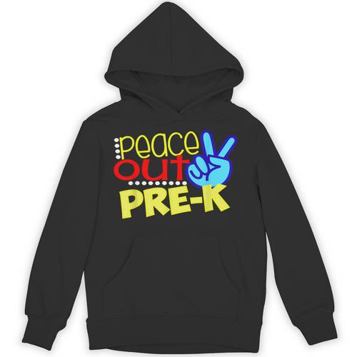 First Day Of School Shirt Peace Out Pre-K Graduation Kids So Unisex Hoodie - Best Gift Smart