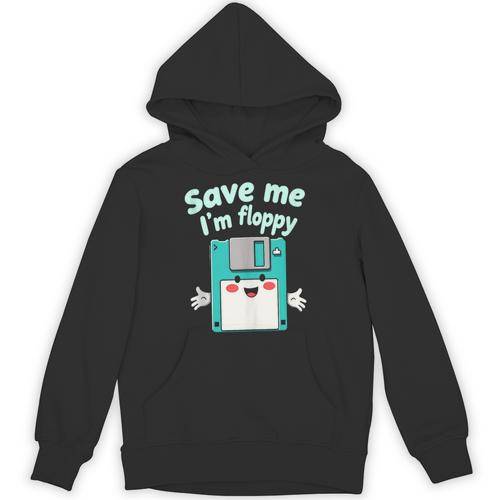 Floppy Disk Retro Tech Nostalgia Old School Computing Humor Unisex Hoodie - Figerry