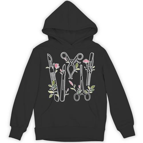 Floral Surgical Tech Surgery Medical Med School Graduation Unisex Hoodie - Best Gift Smart
