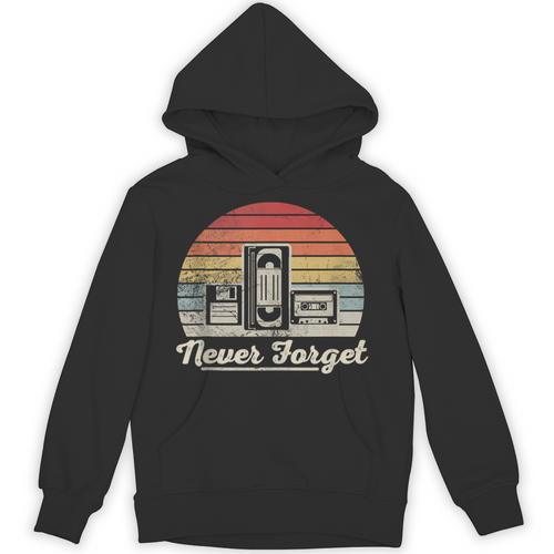 Never Forget Retro Nostalgia Vintage Cassette Unisex Hoodie - Figerry