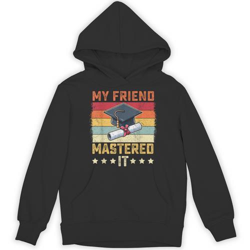 My Friend Mastered It Master's Degree Graduation Vintage Unisex Hoodie - Best Gift Smart