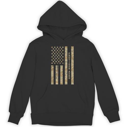 Frutiger Aero Aesthetic Retro Tech Desert Camo Distressed Unisex Hoodie - Figerry