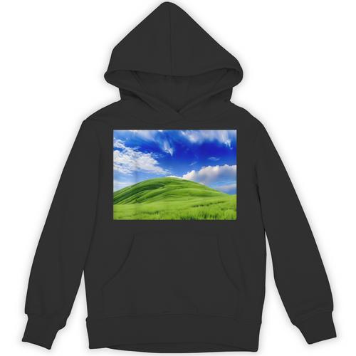 Frutiger Aero Meadow Aesthetic Y2k 2000s Ironic Nostalgic Unisex Hoodie - Figerry