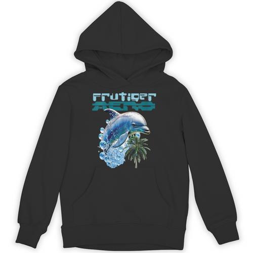 Frutiger Aero Splashy Dolphin Y2k Aesthetic Graphic Unisex Hoodie - Figerry