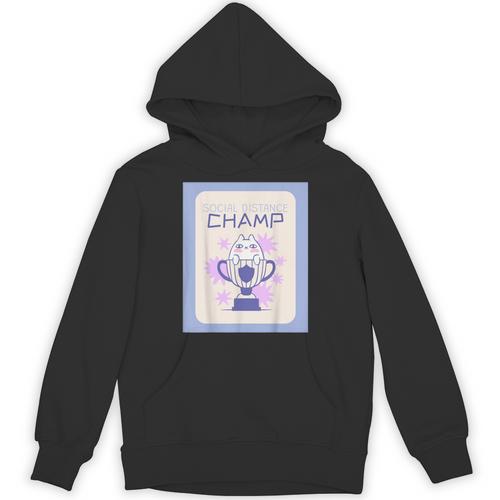Fun Cute Introvert Cat Character Trophy For Men Women Unisex Hoodie - Raresse