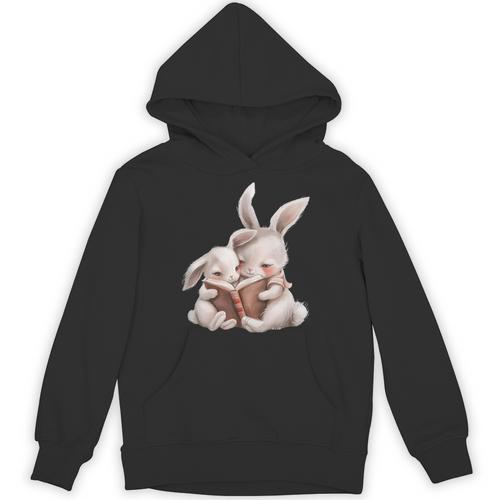 Funny Book Reading Quote For Women And Girls Rabbits Unisex Hoodie - Bookorys