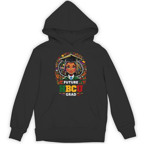Future HBCU Grad Graduation Students Girl Kids Unisex Hoodie - Best Gift Smart