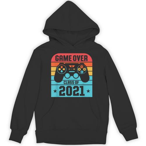 Game Over Class Of 2021 Shirt Students Graduation Unisex Hoodie - Best Gift Smart