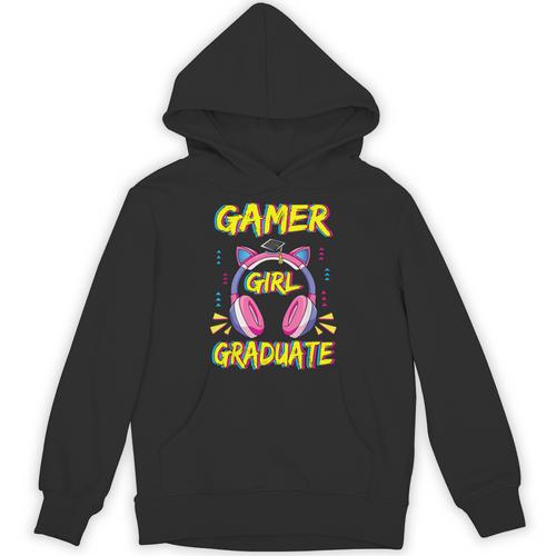 Gamer Girl Graduate Shirt Girls Kids Gamer Graduation Unisex Hoodie - Best Gift Smart