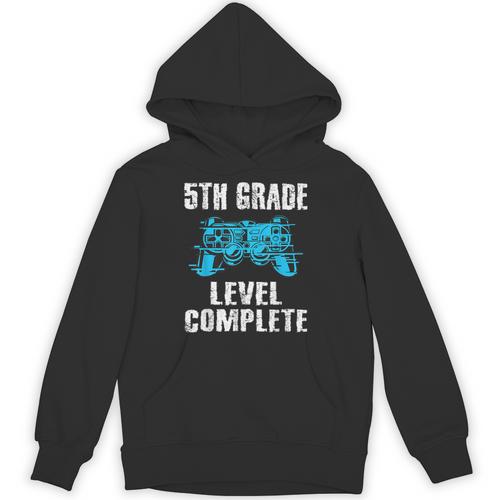 Gamer Graduation 5th Grade Level Complete Video Games Boys Unisex Hoodie - Best Gift Smart